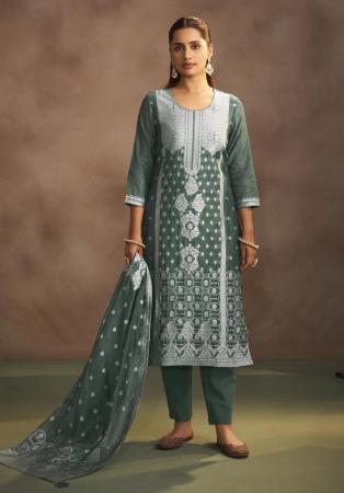 Picture of Wonderful Silk Sea Green Readymade Salwar Kameez