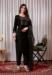Picture of Chiffon & Cotton Black Readymade Salwar Kameez