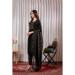 Picture of Chiffon & Cotton Black Readymade Salwar Kameez