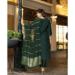 Picture of Chiffon & Cotton Dark Olive Green Readymade Salwar Kameez