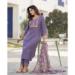 Picture of Chiffon & Cotton Slate Grey Readymade Salwar Kameez