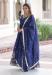 Picture of Pretty Silk Dark Slate Blue Readymade Gown