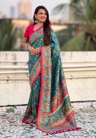Picture of Pretty Silk Slate Grey Saree
