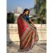 Picture of Delightful Silk Dark Salmon Saree
