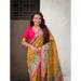 Picture of Beautiful Silk Dark Khaki Saree
