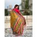 Picture of Beautiful Silk Dark Khaki Saree