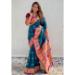 Picture of Gorgeous Silk Navy Blue Saree