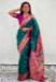 Picture of Excellent Silk Teal Saree