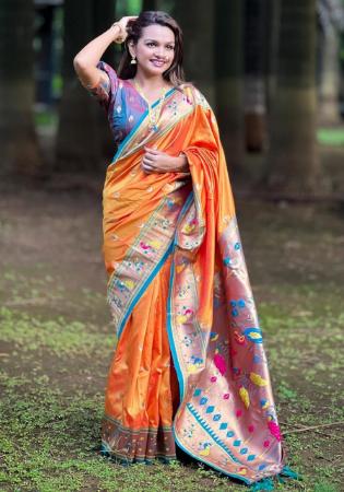 Picture of Fascinating Silk Sandy Brown Saree