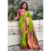 Picture of Pleasing Silk Olive Saree