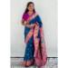 Picture of Stunning Silk Teal Saree