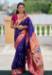 Picture of Pleasing Silk Dark Slate Blue Saree