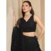 Picture of Shapely Georgette Black Lehenga Choli