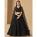 Picture of Shapely Georgette Black Lehenga Choli