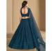 Picture of Fine Georgette Navy Blue Lehenga Choli