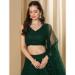 Picture of Charming Georgette Dark Green Lehenga Choli