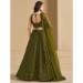 Picture of Exquisite Georgette Dark Olive Green Lehenga Choli