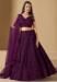 Picture of Excellent Georgette Maroon Lehenga Choli