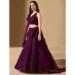Picture of Excellent Georgette Maroon Lehenga Choli