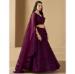 Picture of Excellent Georgette Maroon Lehenga Choli