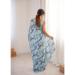 Picture of Well Formed Chiffon Light Steel Blue Saree