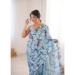 Picture of Well Formed Chiffon Light Steel Blue Saree