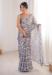 Picture of Enticing Chiffon Grey Saree