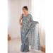 Picture of Radiant Chiffon Dark Grey Saree