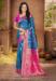 Picture of Delightful Silk Steel Blue Saree