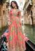 Picture of Chiffon Rosy Brown Straight Cut Salwar Kameez