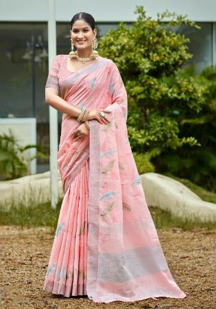 Picture of Beauteous Linen Linen Saree