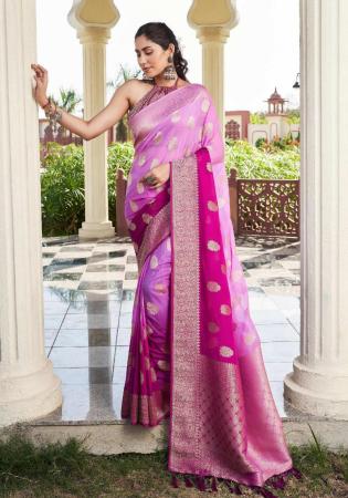 Picture of Graceful Georgette Purple Saree
