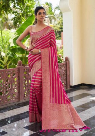 Picture of Amazing Georgette Pale Violet Red Saree