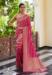 Picture of Amazing Georgette Pale Violet Red Saree