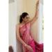 Picture of Amazing Georgette Pale Violet Red Saree