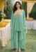 Picture of Chiffon Dark Sea Green Readymade Salwar Kameez