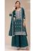 Picture of Georgette Navy Blue Straight Cut Salwar Kameez