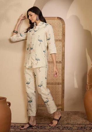 Picture of Amazing Silk Beige Readymade Salwar Kameez