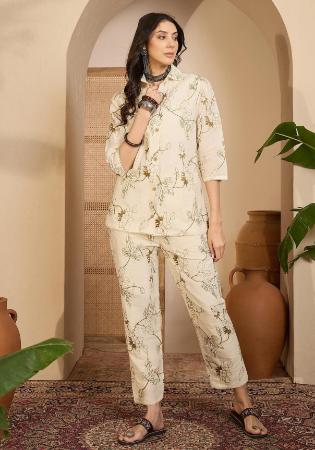 Picture of Superb Silk Beige Readymade Salwar Kameez