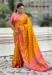 Picture of Good Looking Silk Dark Orange Saree
