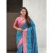 Picture of Excellent Silk Dark Slate Blue Saree