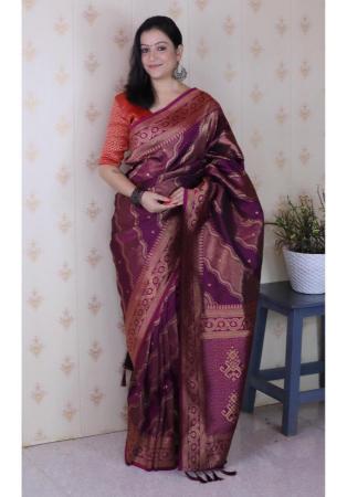 Picture of Nice Silk Light Slate Grey Saree