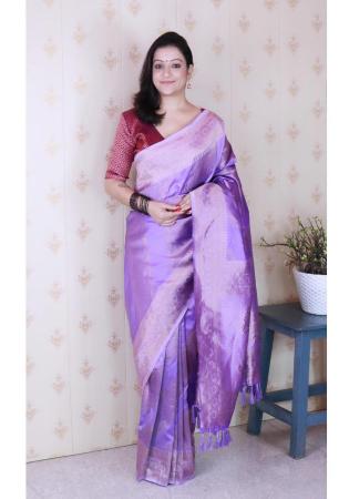 Picture of Lovely Silk Fuchsia Saree