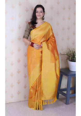 Picture of Pretty Silk Light Salmon Saree