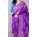 Picture of Delightful Silk Plum Saree