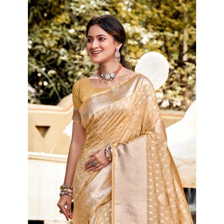 Picture of Taking Silk Khaki Saree