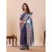 Picture of Nice Silk Dark Slate Blue Saree
