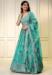 Picture of Nice Organza Medium Aqua Marine Lehenga Choli