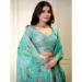 Picture of Nice Organza Medium Aqua Marine Lehenga Choli