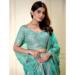 Picture of Nice Organza Medium Aqua Marine Lehenga Choli
